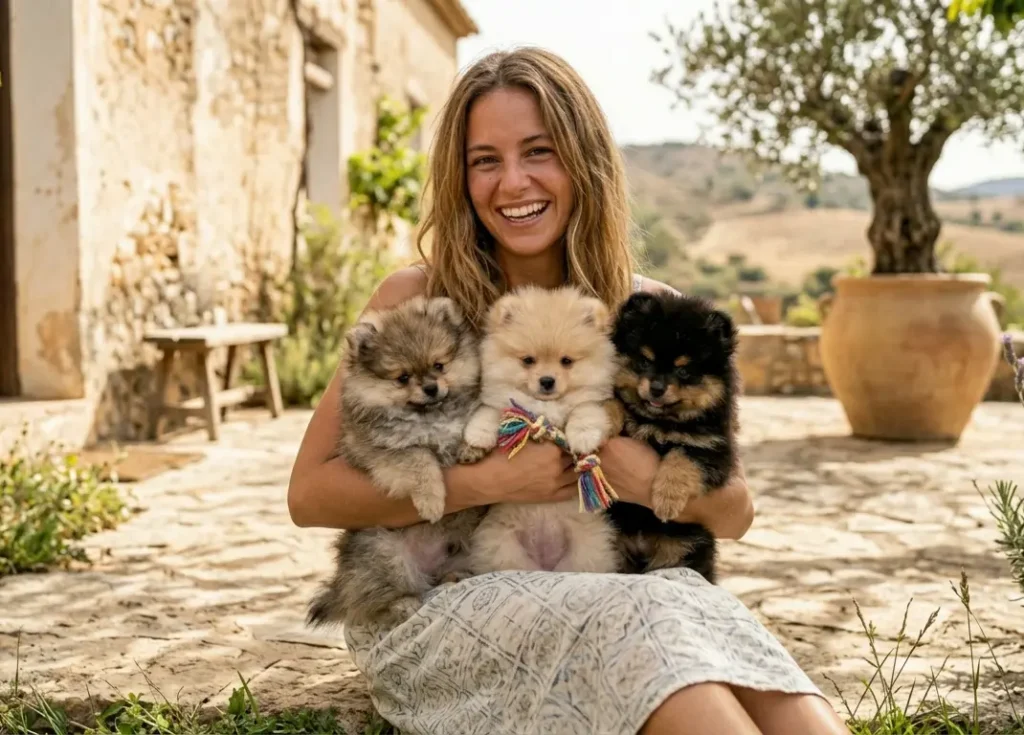 Pomerania cachorro tipo Boo en Madrid pelo abundante